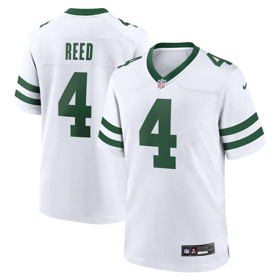 Men New York Jets #4 D.J. Reed Nike White Legacy Player Game NFL Jersey->new york jets->NFL Jersey